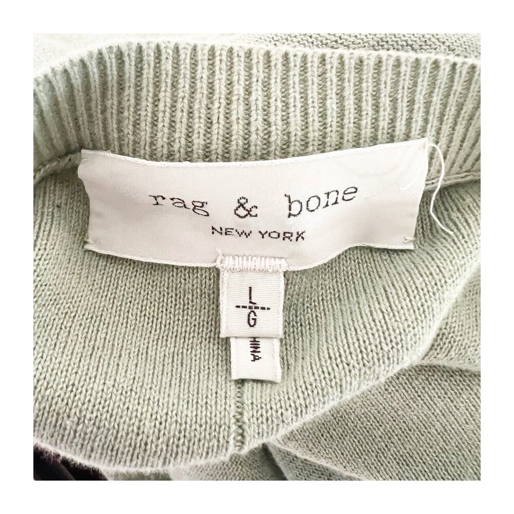 Rag & Bone Women’s Crewneck Lightweight Sweater In Pistachio Long Sleeve Minimal - Picture 8 of 11